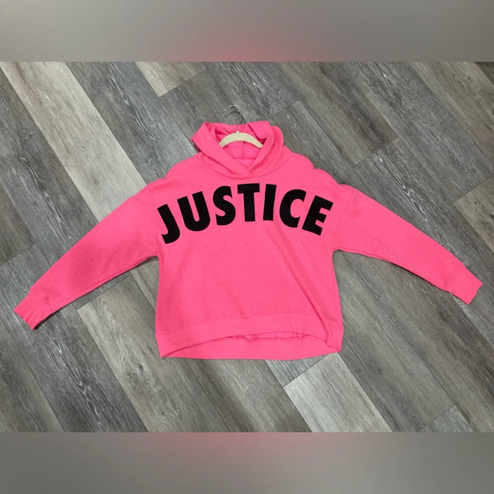 Pink Justice Hoodie Sweatshirt Black XXL Long Sleeve